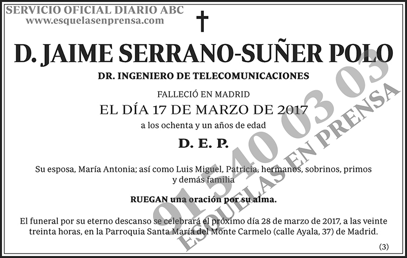 Jaime Serrano-Suñer Polo